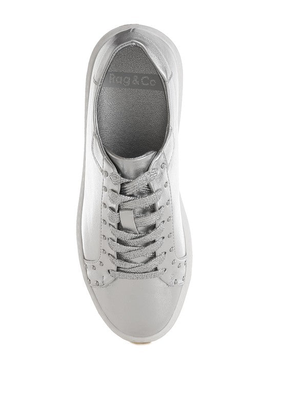 Rag Company Cincinnati Metallic Pleather Chunky Sneakers - Comfortable, Durable Footwear