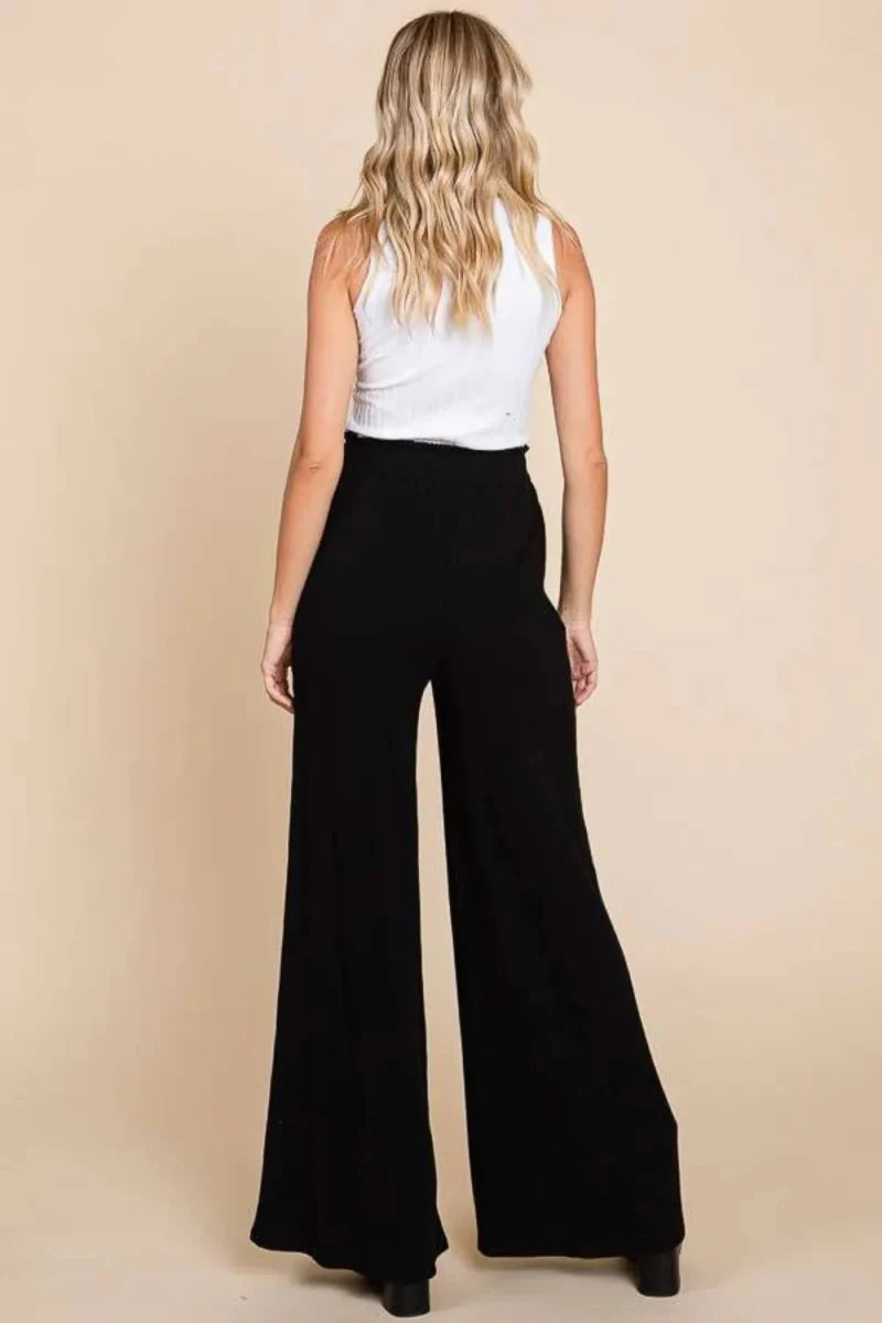 Culture Code Full Size High Waist Wide Leg Pants for Women