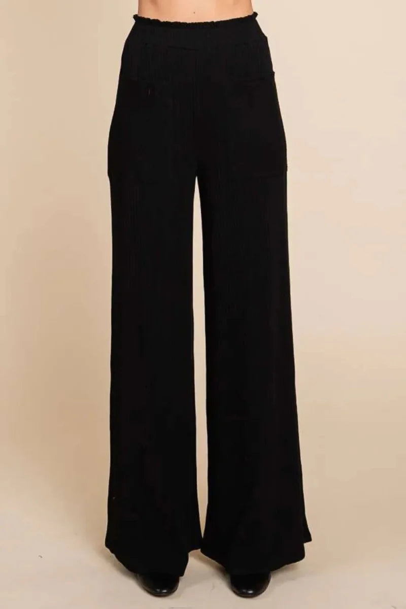 Culture Code Full Size High Waist Wide Leg Pants for Women