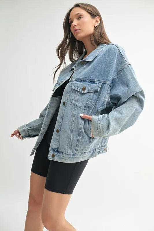 Mono B Boxy Cut Denim Jacket