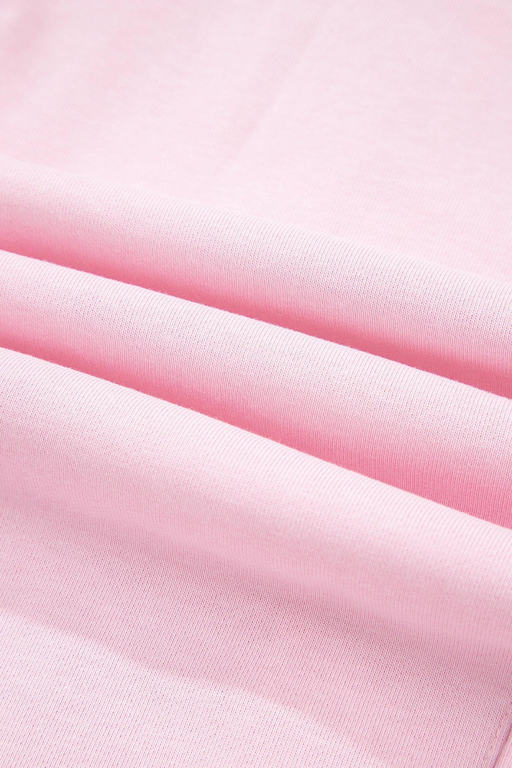 Light Pink Drawstring Waist Patchwork Solid Color Jogger Pants