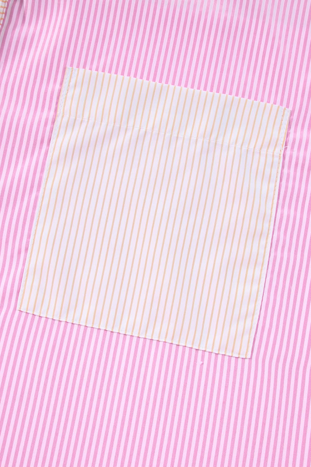 Plus size pink striped shirt