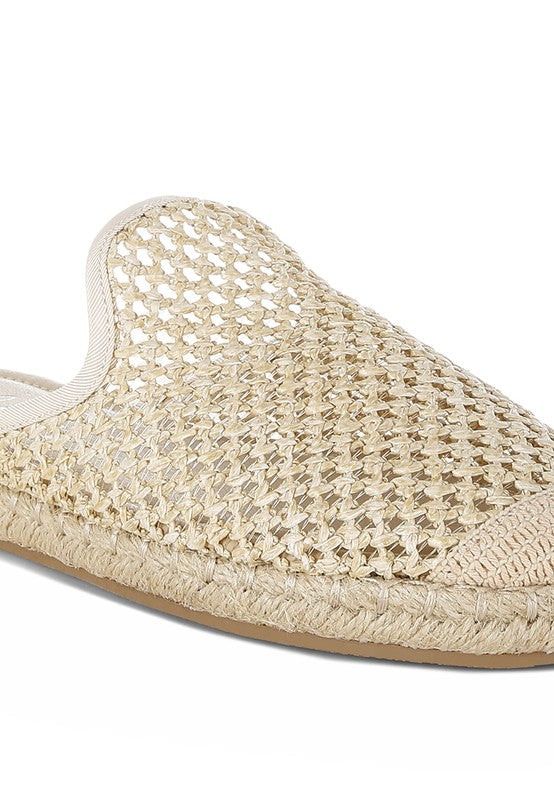 Rag Company Nongai Raffia Espadrilles Mules
