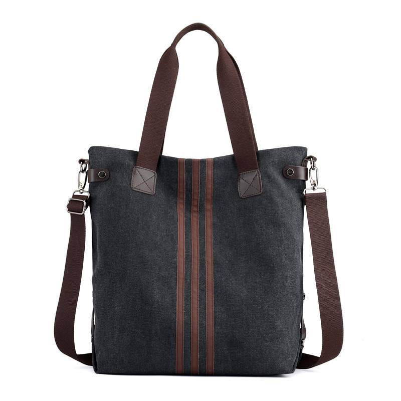 Premium Kelly Canvas Tote Bag with Adjustable Strap and Double Top Handles