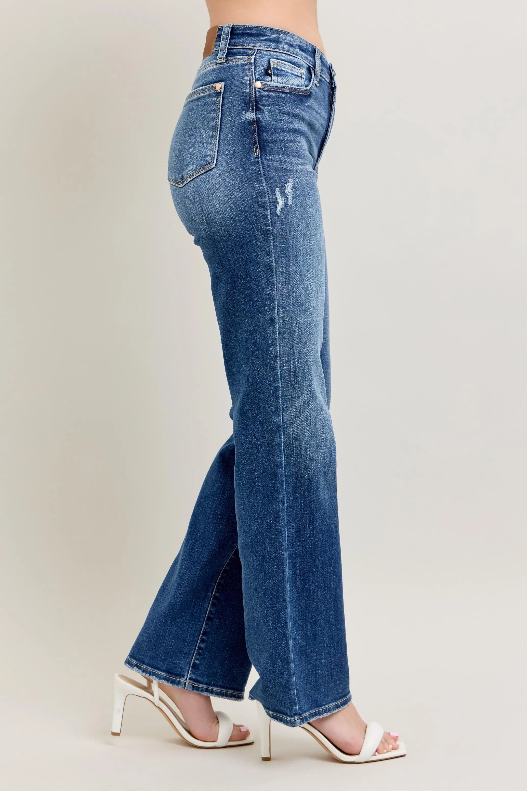 Judy Blue Plus Size High Waist 90s Straight Leg Jeans