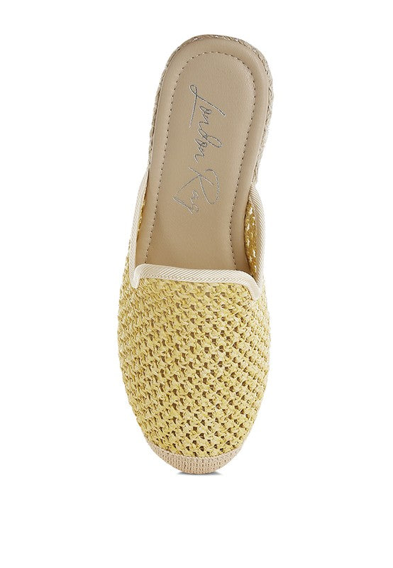 Rag Company Nongai Raffia Espadrilles Mules