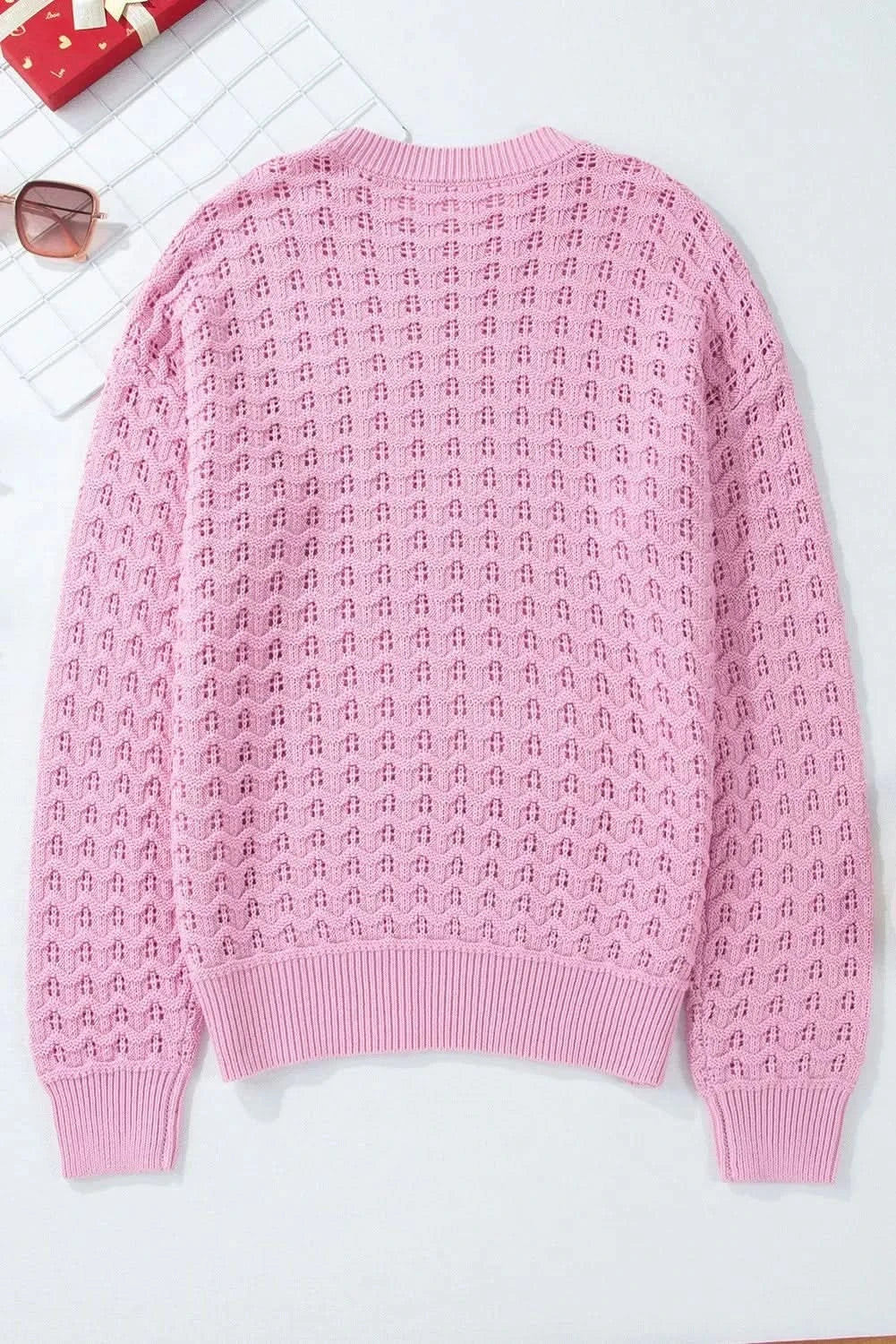 Cozy long sleeve knit sweater