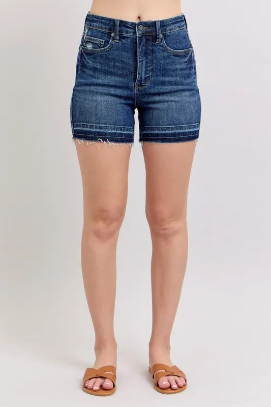 Judy Blue High Waist Tummy Control Denim Shorts Plus Size