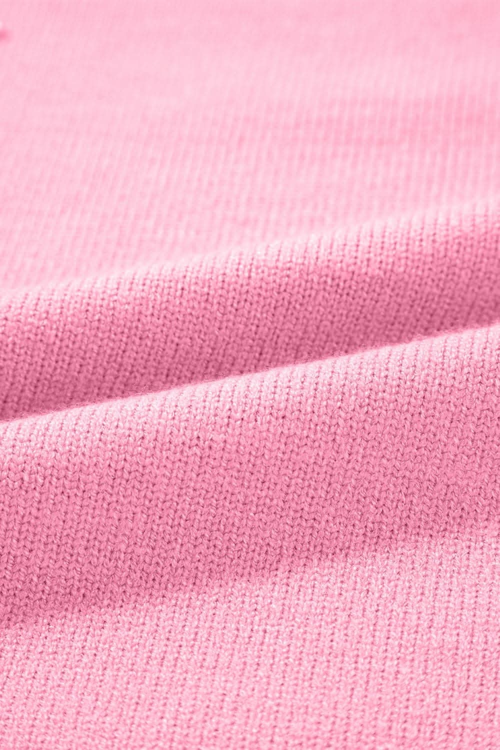 Elegant pearl contrast sweater