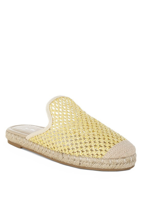 Rag Company Nongai Raffia Espadrilles Mules
