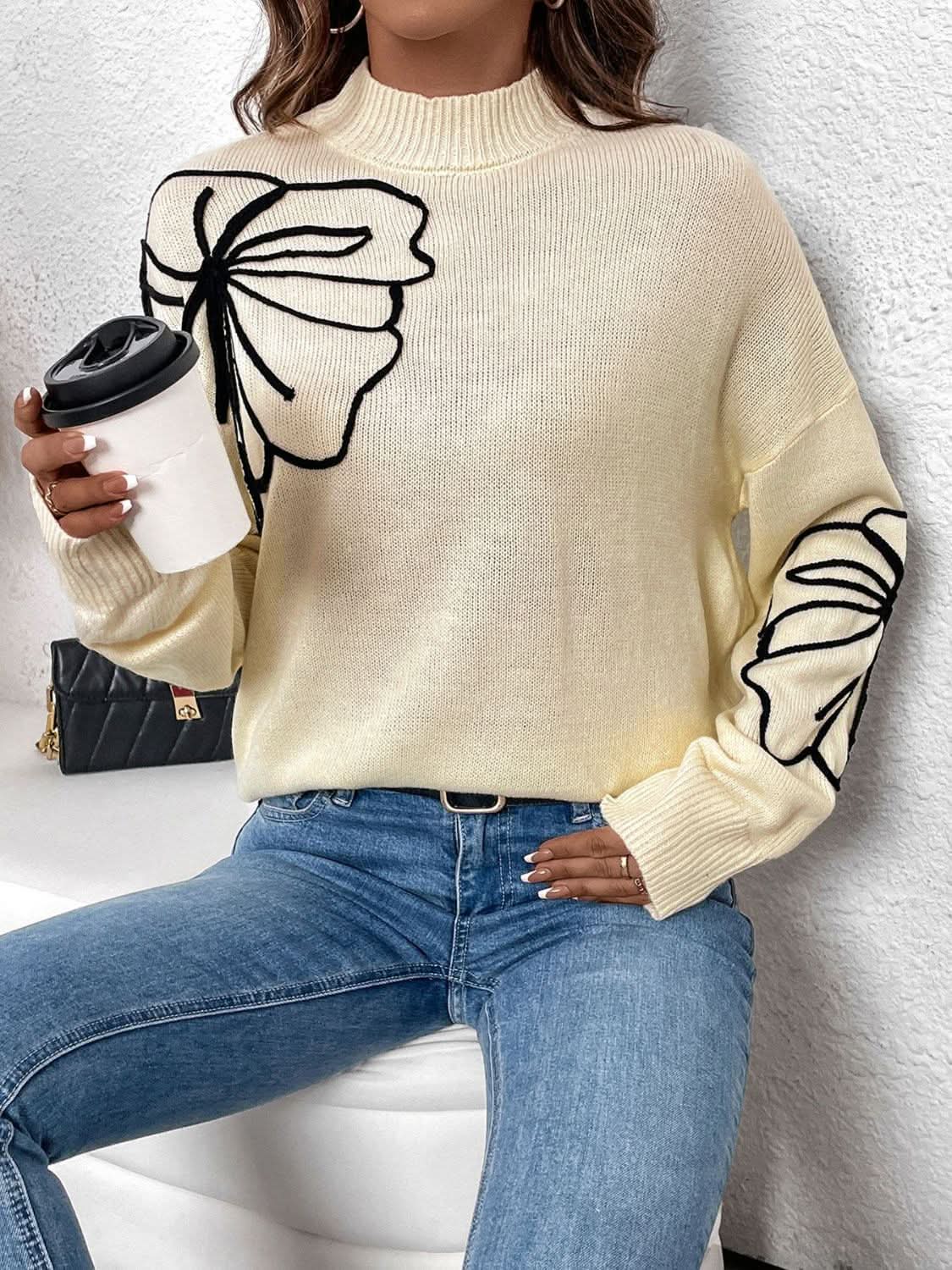 Cozy dropped shoulder sweater