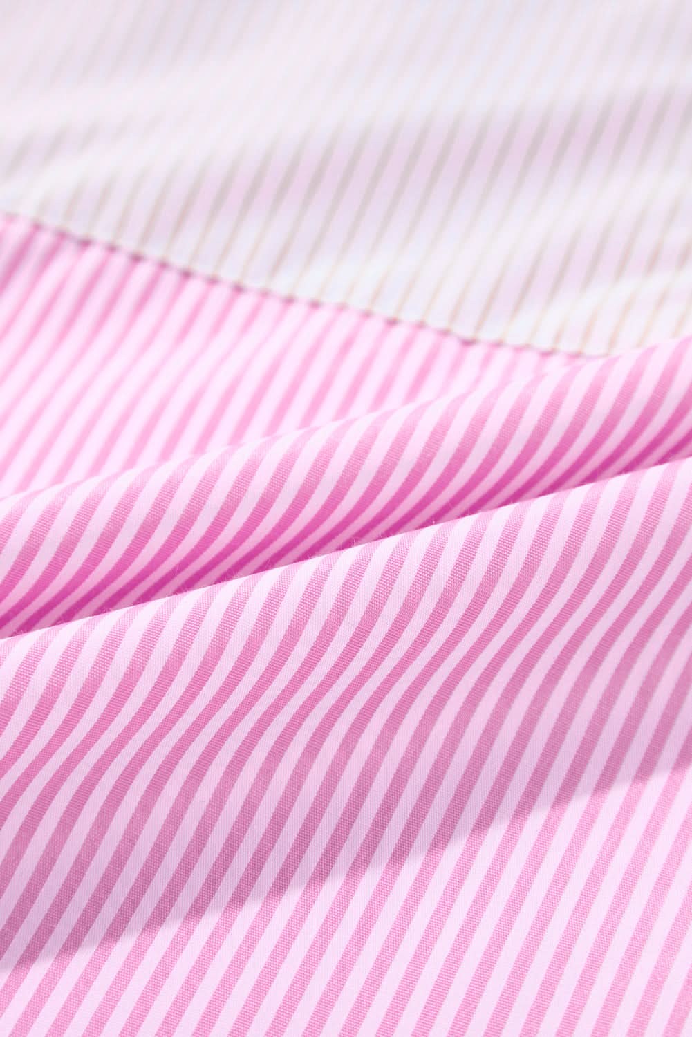 Plus size pink striped shirt