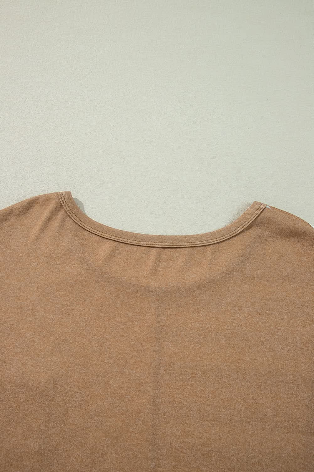 Chic plus size khaki mixed print top