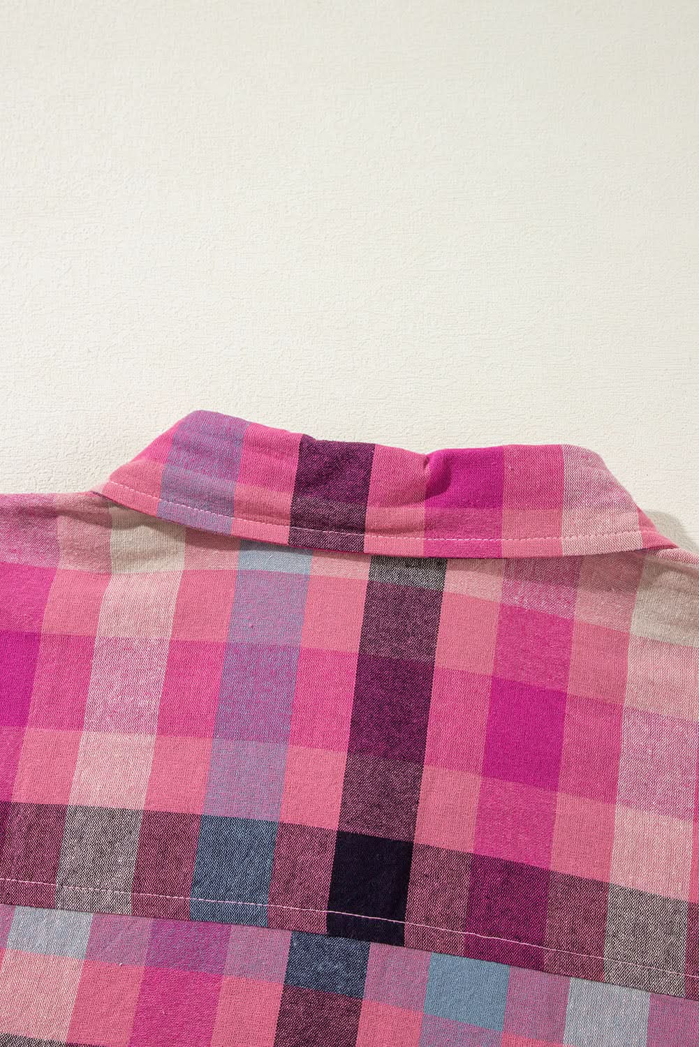 Chic plus size checkered shirt