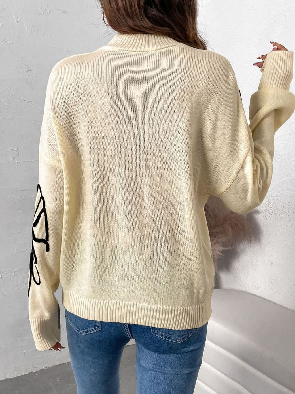 Cozy dropped shoulder sweater
