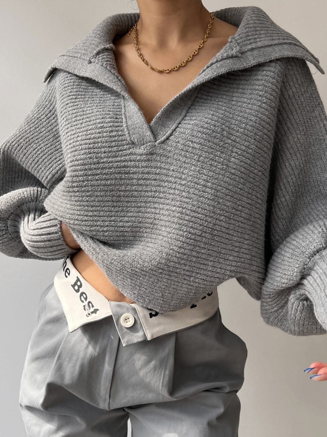 Johnny's cozy long sleeve sweater