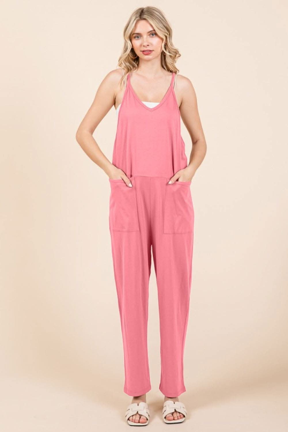 Culture Code sleeveless jumpsuit with pockets