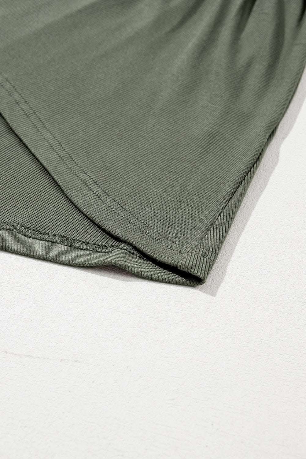 Mist green plus size babydoll top