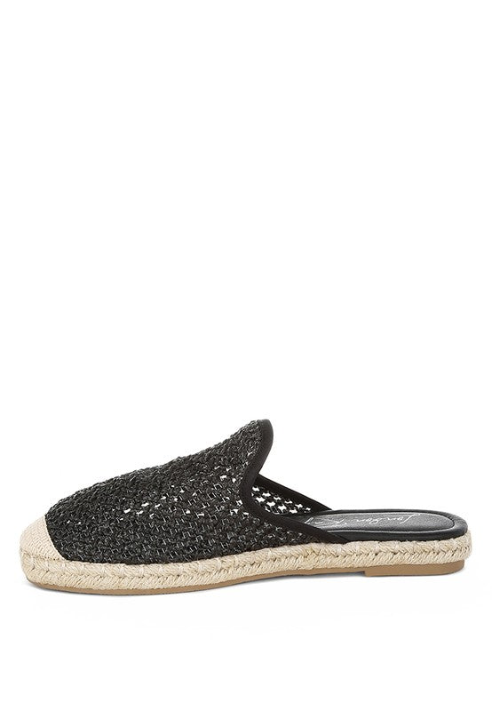 Rag Company Nongai Raffia Espadrilles Mules