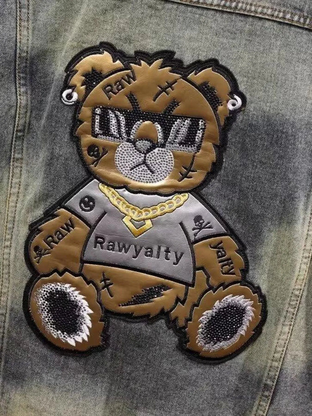 Men's Plus Size Button Up Long Sleeve Denim Jacket