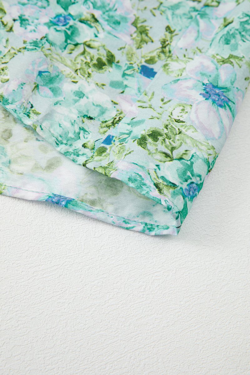 Green Floral Lace Tied Strap Empire Waist Maxi Dress