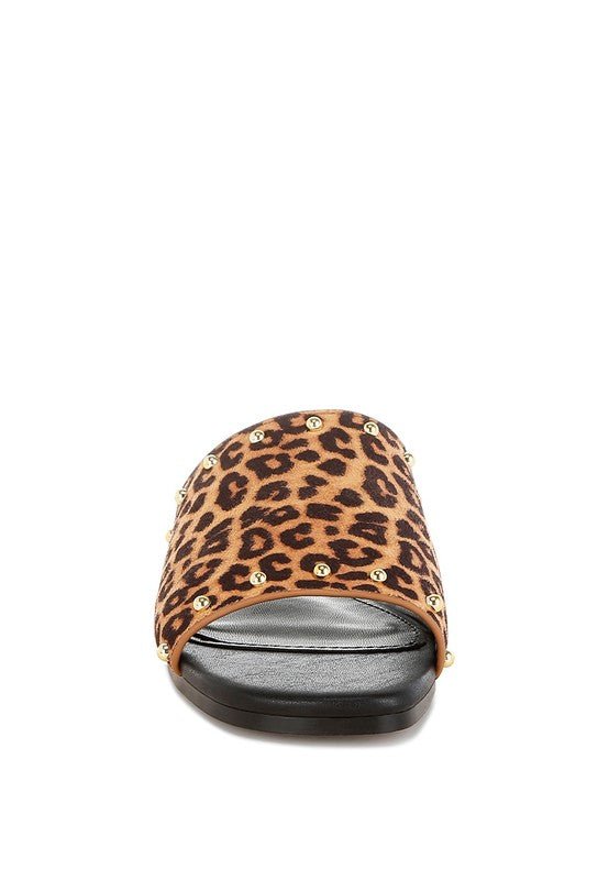 Rag Company Hilsa Leopard Print Slip-On Flats - Stylish Comfort Footwear for Women