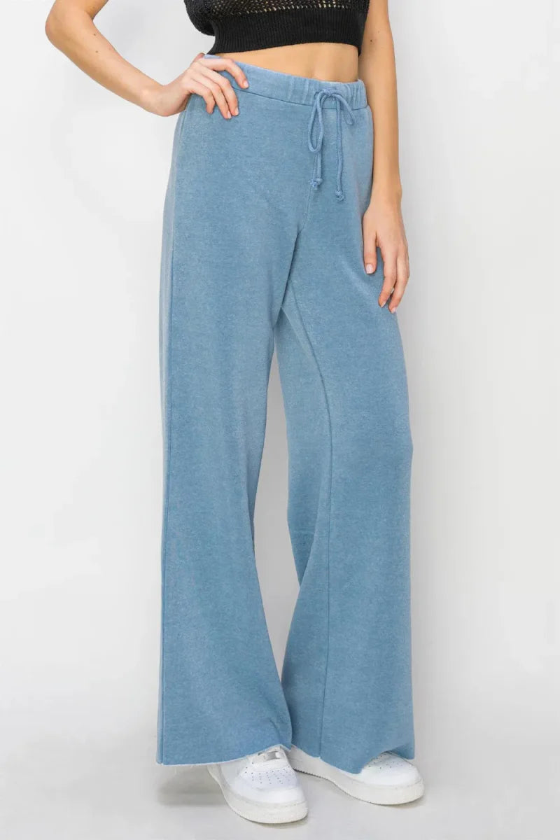 HYFVE Drawstring Wide Leg Pants for Effortless Style