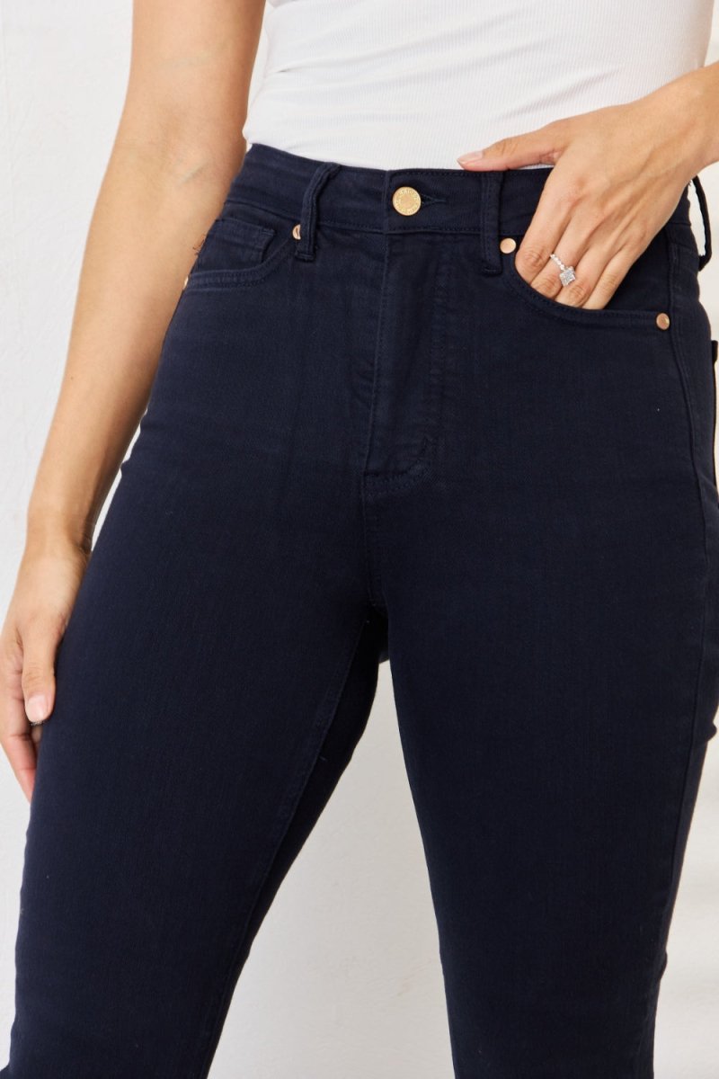 Premium Judy Blue Full Size Garment Dyed Tummy Control Skinny Jeans