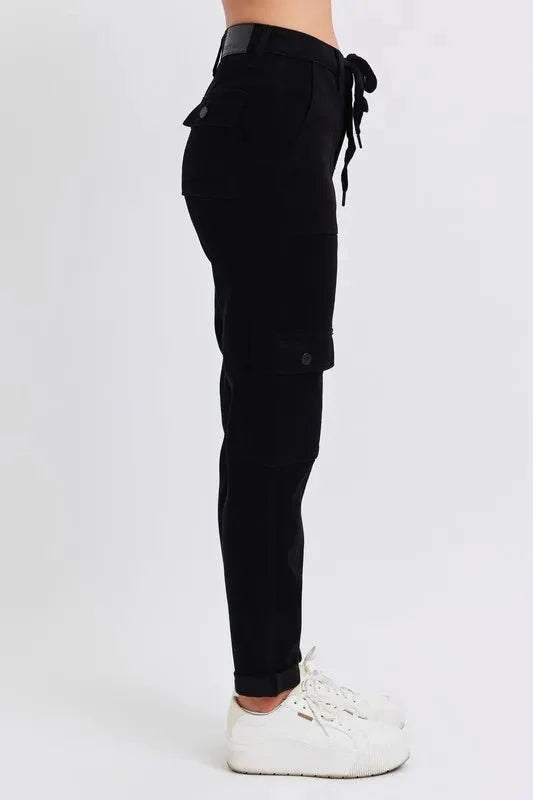 Judy Blue Full Size High Waist Cargo Cuffed Jogger Plus Size