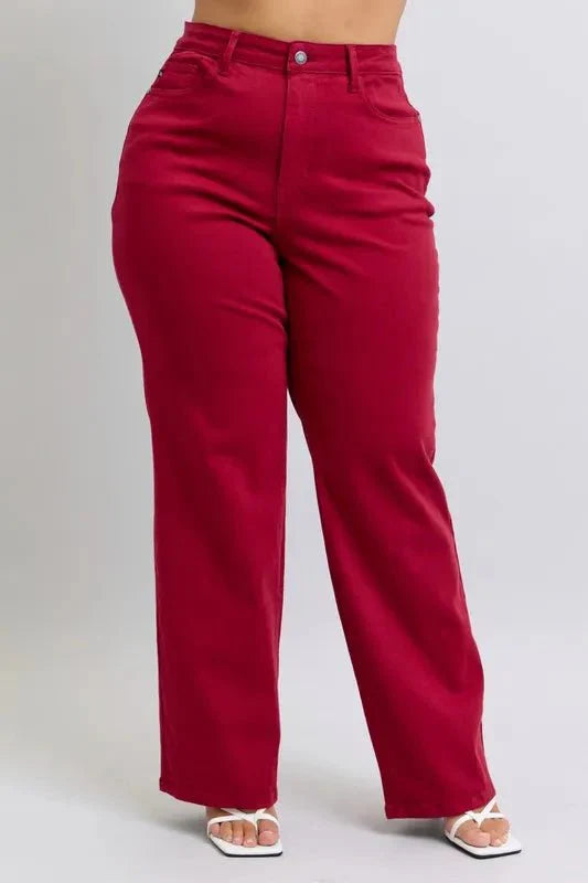 Judy Blue Full Size High Waist Heart Shaped Back Pockets Jeans