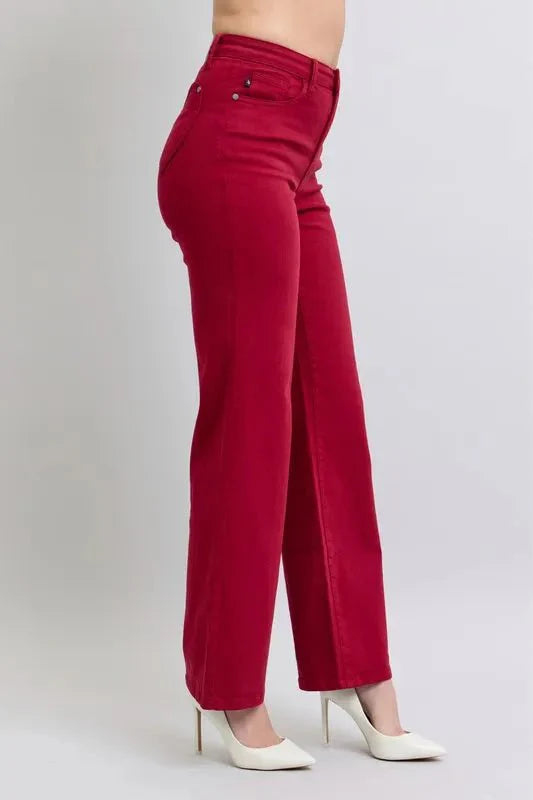 Judy Blue Full Size High Waist Heart Shaped Back Pockets Jeans