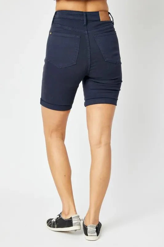 Judy Blue Full Size High Waist Tummy Control Bermuda Shorts