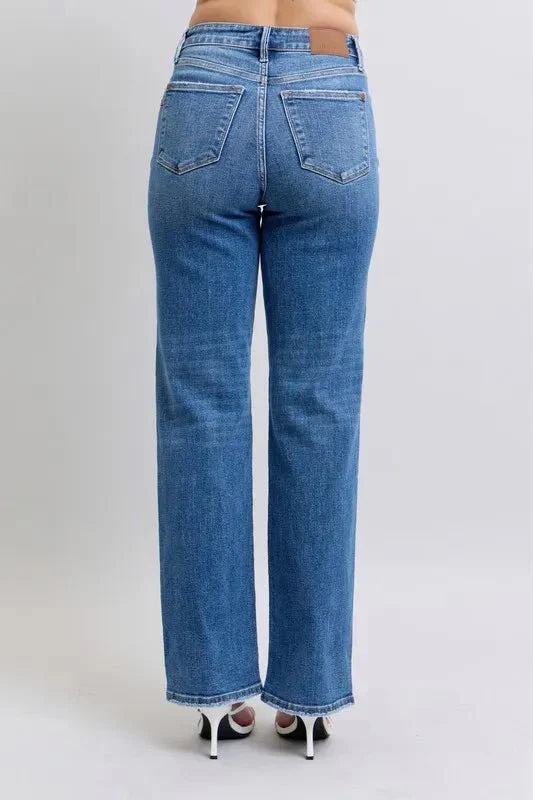 Judy Blue Full Size High Waist V-Front Vintage Wash Jeans