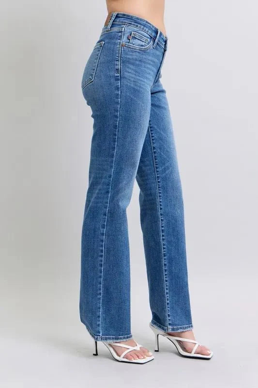 Judy Blue Full Size High Waist V-Front Vintage Wash Jeans