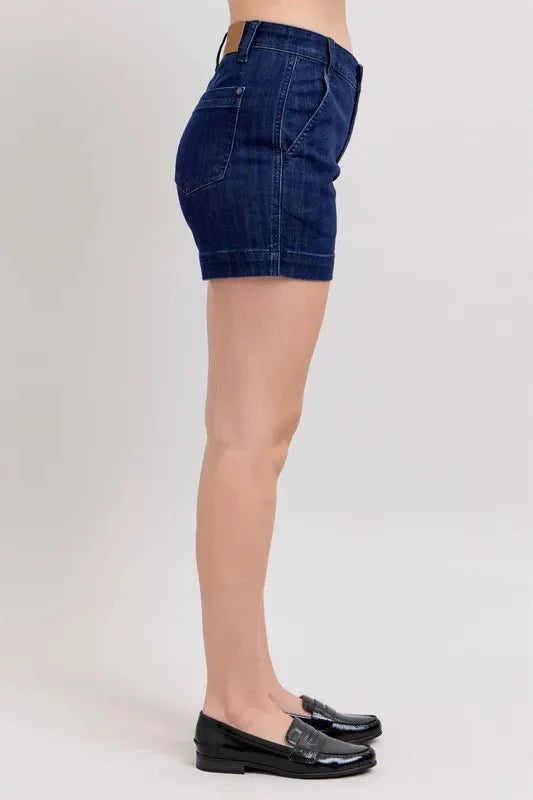 Premium Judy Blue High Waist Denim Shorts for Women Fashion