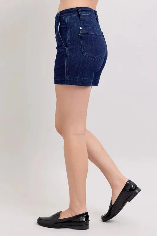 Premium Judy Blue High Waist Denim Shorts for Women Fashion