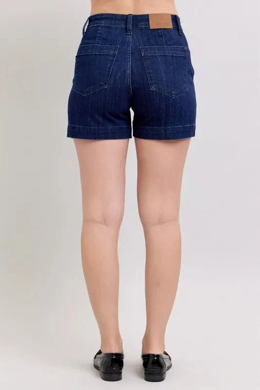 Premium Judy Blue High Waist Denim Shorts for Women Fashion