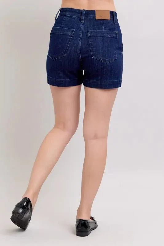 Premium Judy Blue High Waist Denim Shorts for Women Fashion