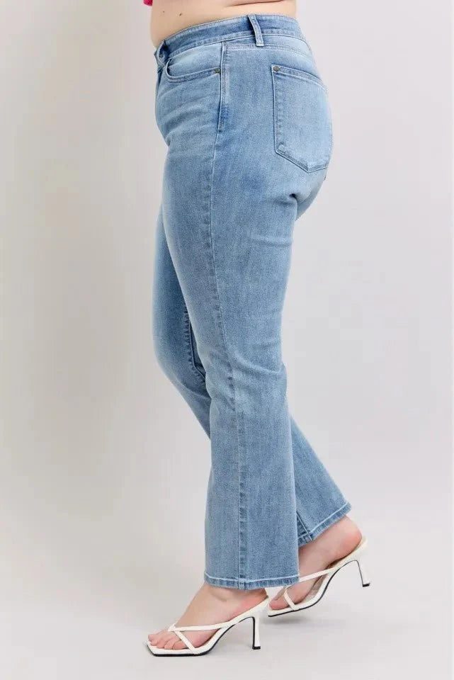 Judy Blue Plus Size High Waist Dad Jeans for Women