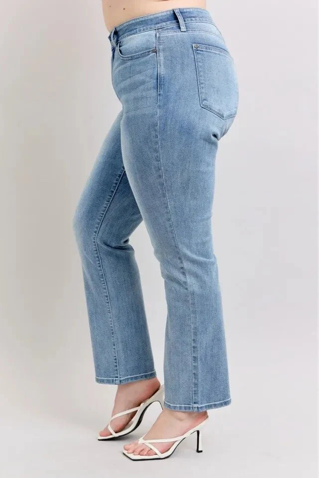 Judy Blue Plus Size High Waist Dad Jeans for Women