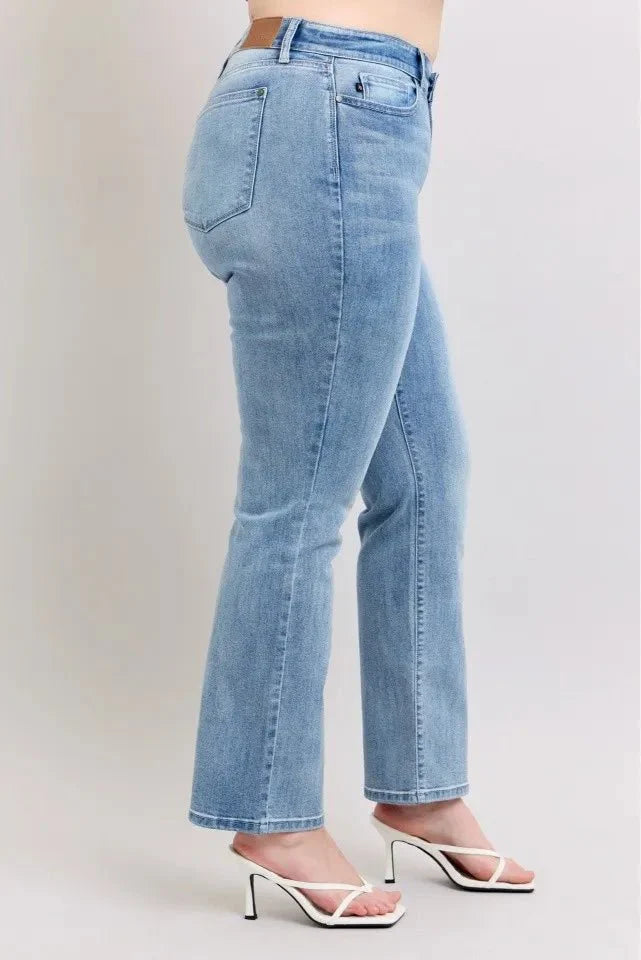 Judy Blue Plus Size High Waist Dad Jeans for Women