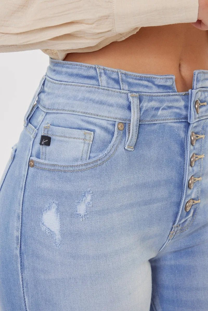 Kancan Curvy High Rise Flare Jeans for Trendy Style