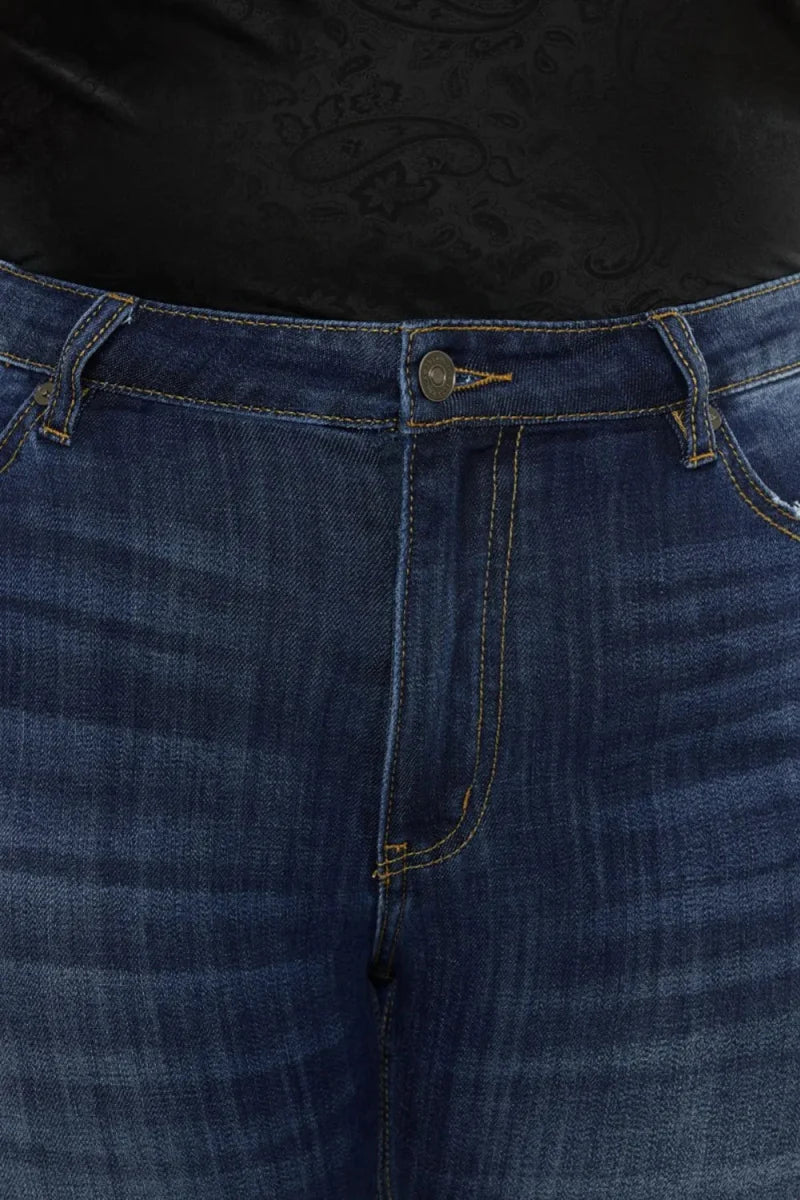 Kancan Full Size Mid Rise Slim Flare Jeans for Women