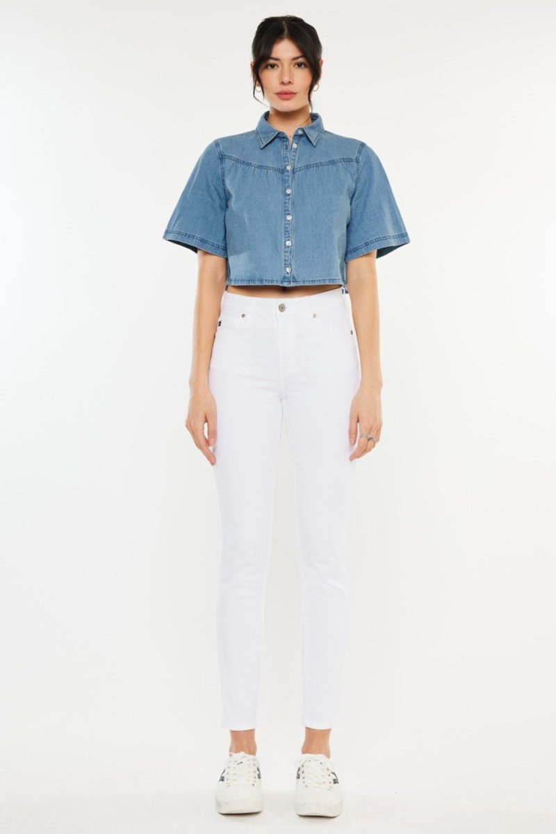 Premium Kancan High Rise Ankle Skinny Jeans for Trendy Style