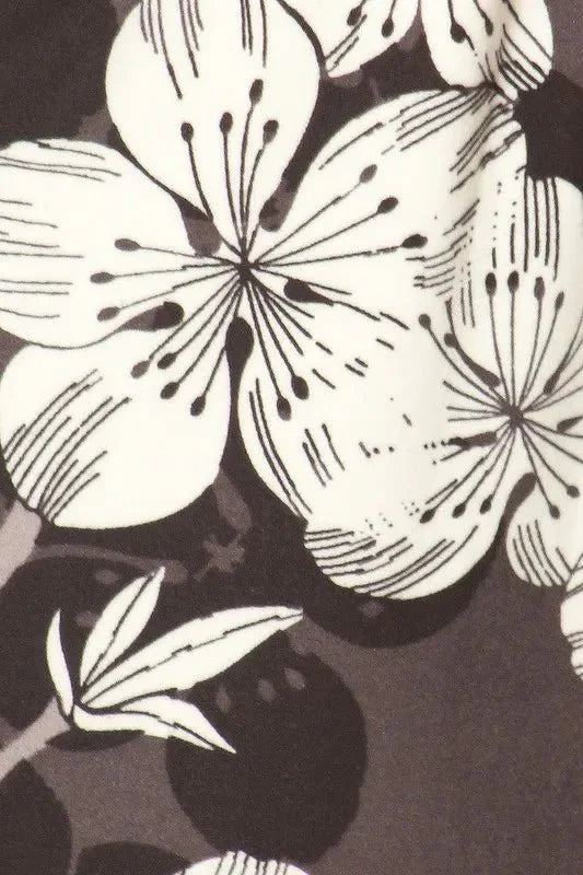 Leggings Depot Full Size Buttery Soft Floral Joggers Plus Size