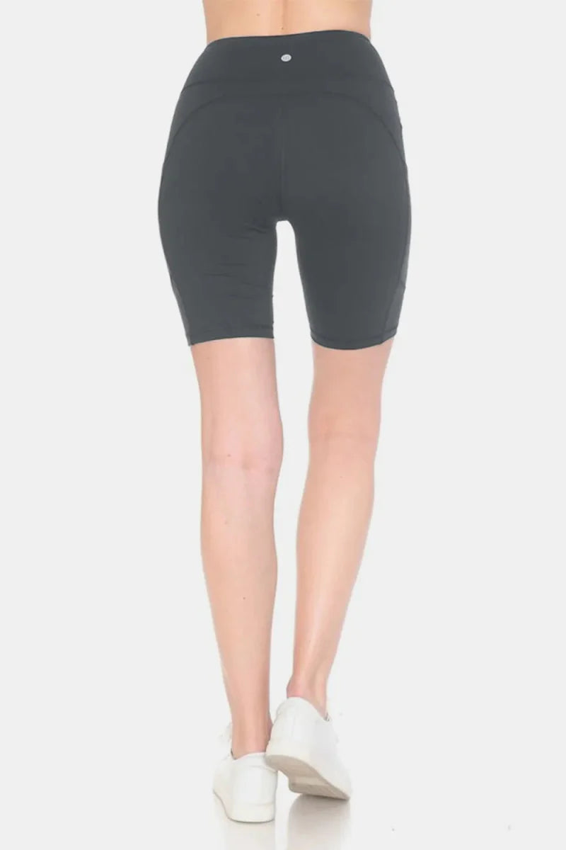 Leggings Depot Full Size High Waist Active Shorts for Women