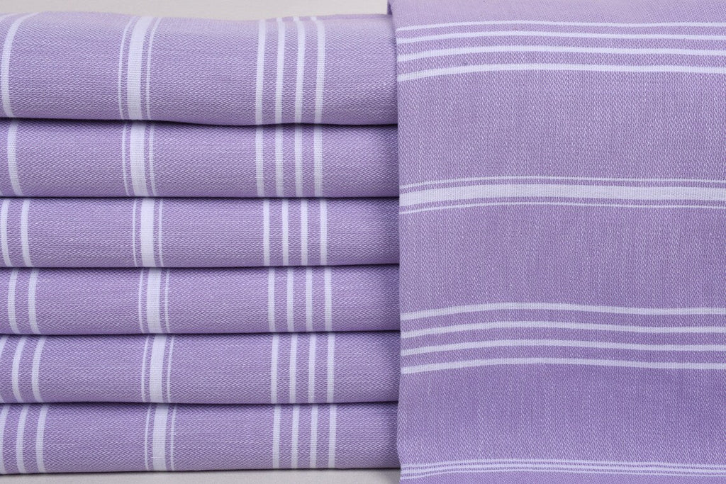 Basiclayersca Basiclayersca Monaco Lilac Turkish Towel 100 Percent Natural Cotton 40 Inch by 70 Inch Versatile Bath Beach and Picnic Blanket - Premium Quality Bundles & Sets | Fast Shipping & Returns - Premium Quality Bundles & Sets > Premium Collectio...