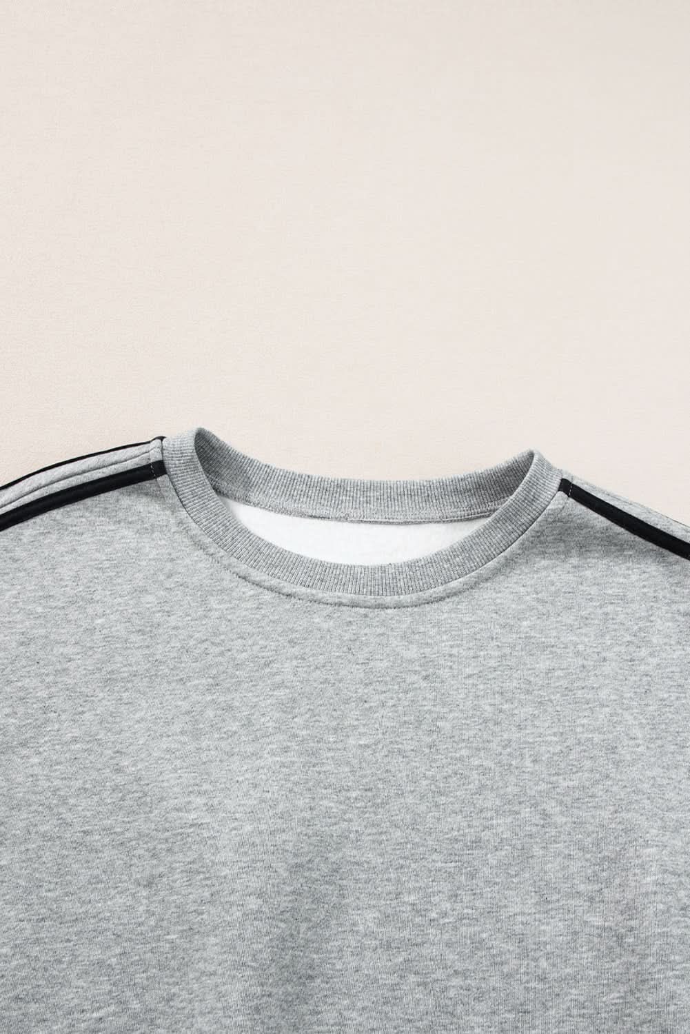 Light grey striped activewear set