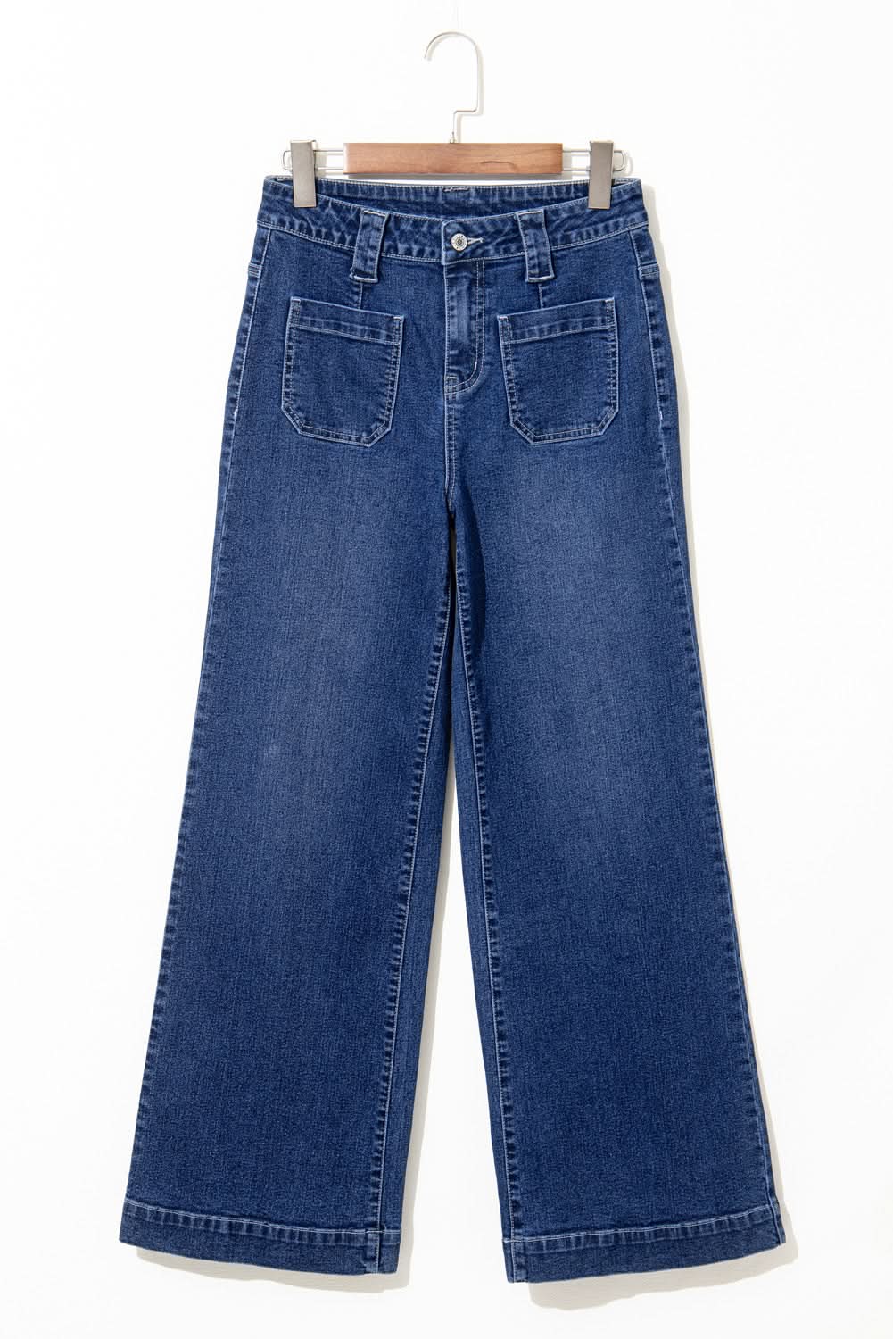 Sail blue high-waisted jeans