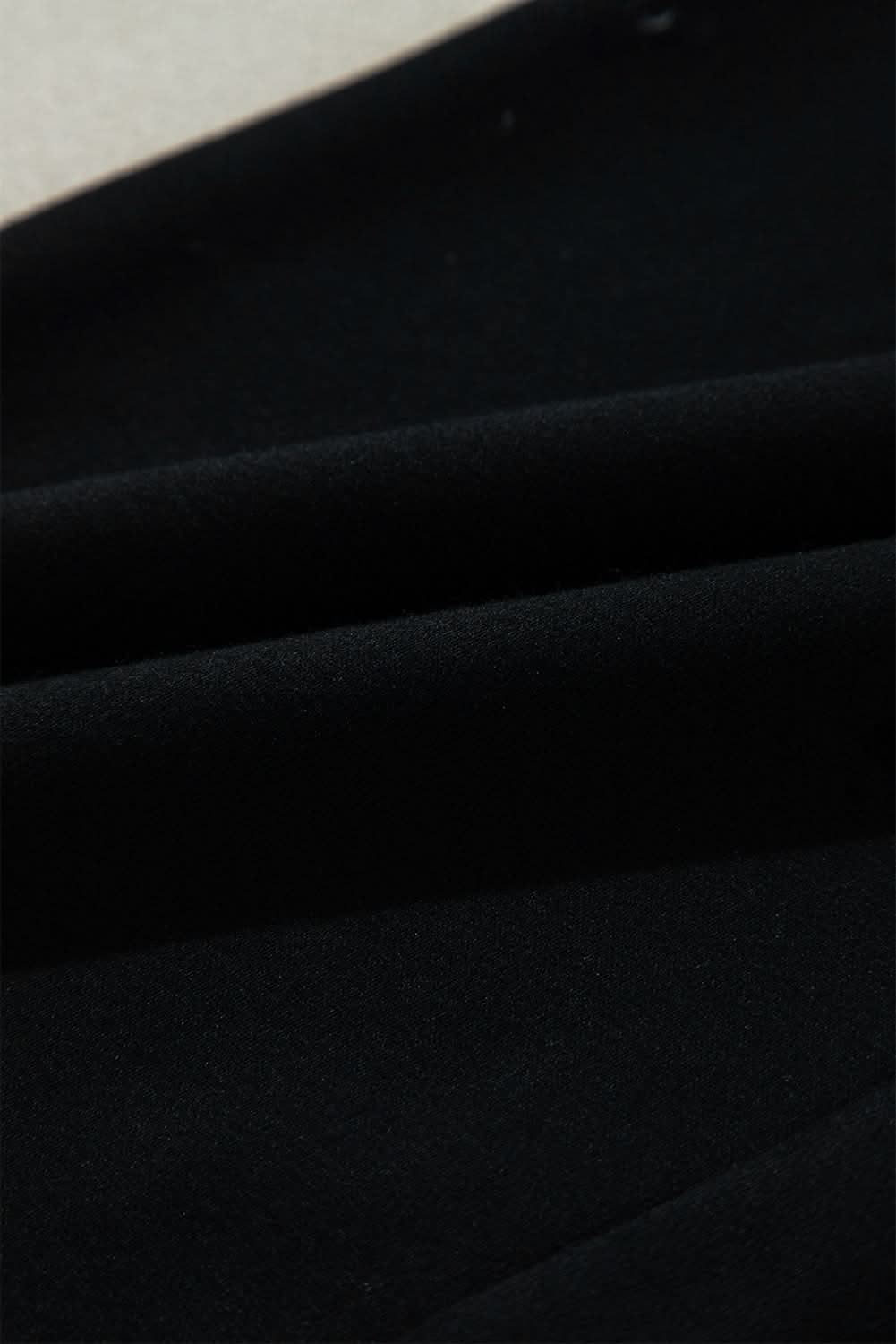 Cozy black fleece pants with drawstring